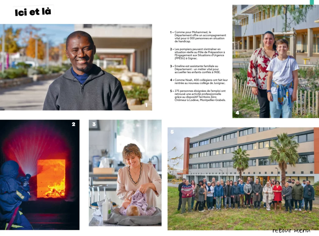 Parution de notre photo de groupe des salariés de l'EBE Hauts Val & Co dans le magazine Mon Hérault N°47 (janvier-février 2026)