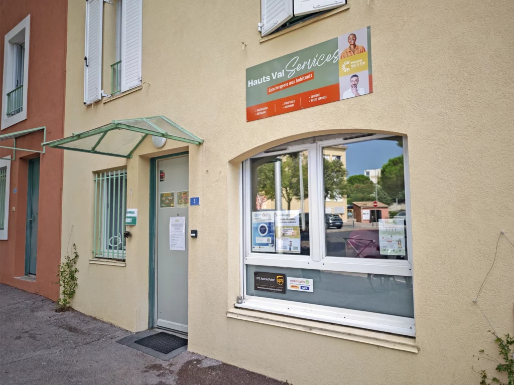 L'entrée de Hauts Val Services, la conciergerie aux habitants