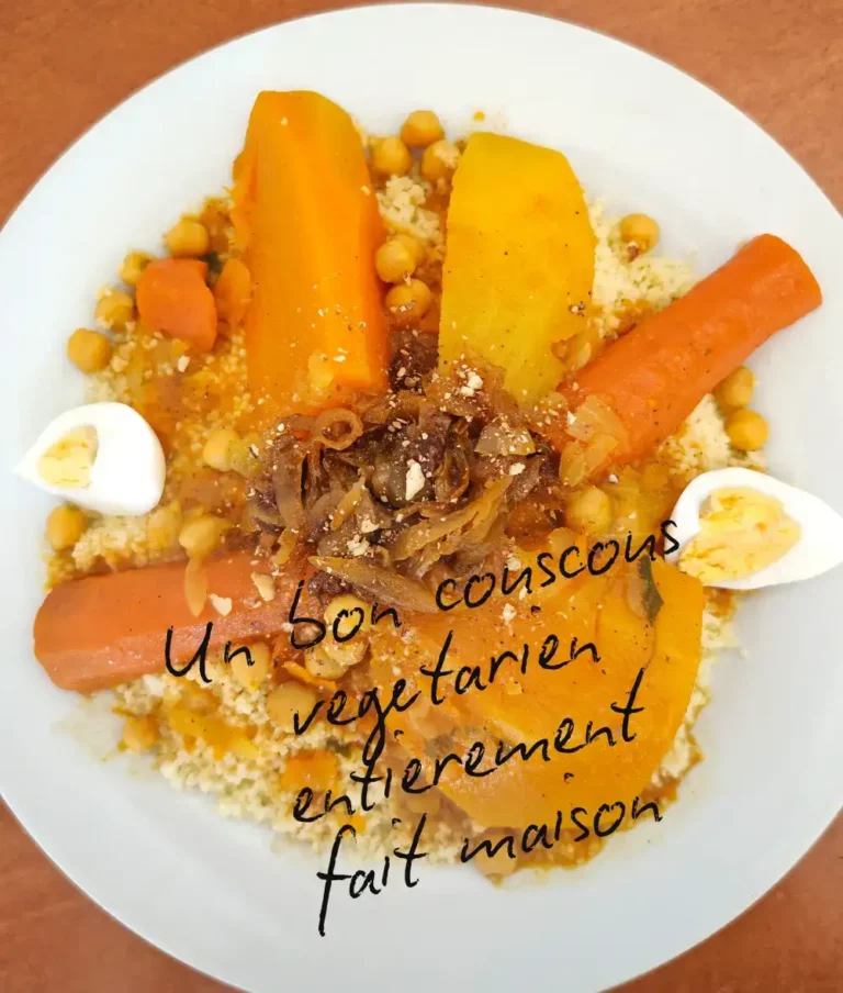 Notre couscous végétarien à déguster au restaurant Mamassane