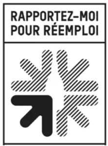 logo réemploi de bouteille en verre